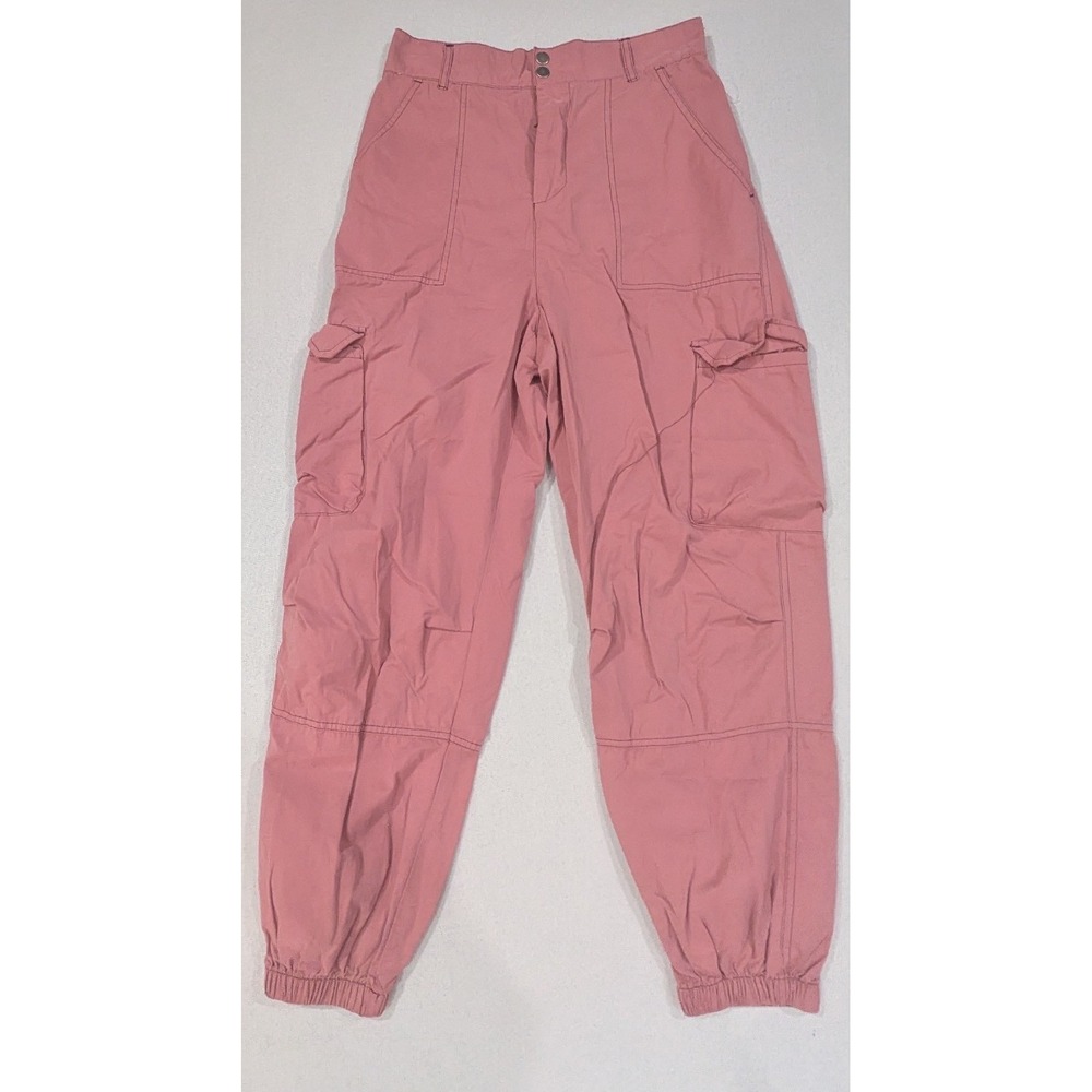 Wild Fable Cargo Pants Women Small Pink Excellent High Rise Utility Joggers
